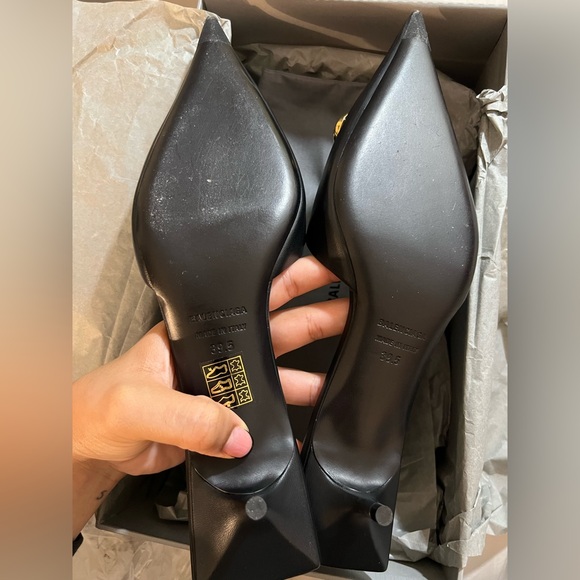 BALENCIAGA Knife BB Mule 40mm square black - Picture 5 of 9